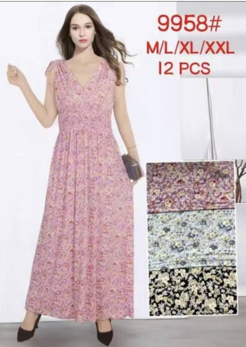 Sukienki damskie Roz M/L-XL/2XL, Mix Kolor Paczka 12 szt